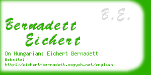 bernadett eichert business card